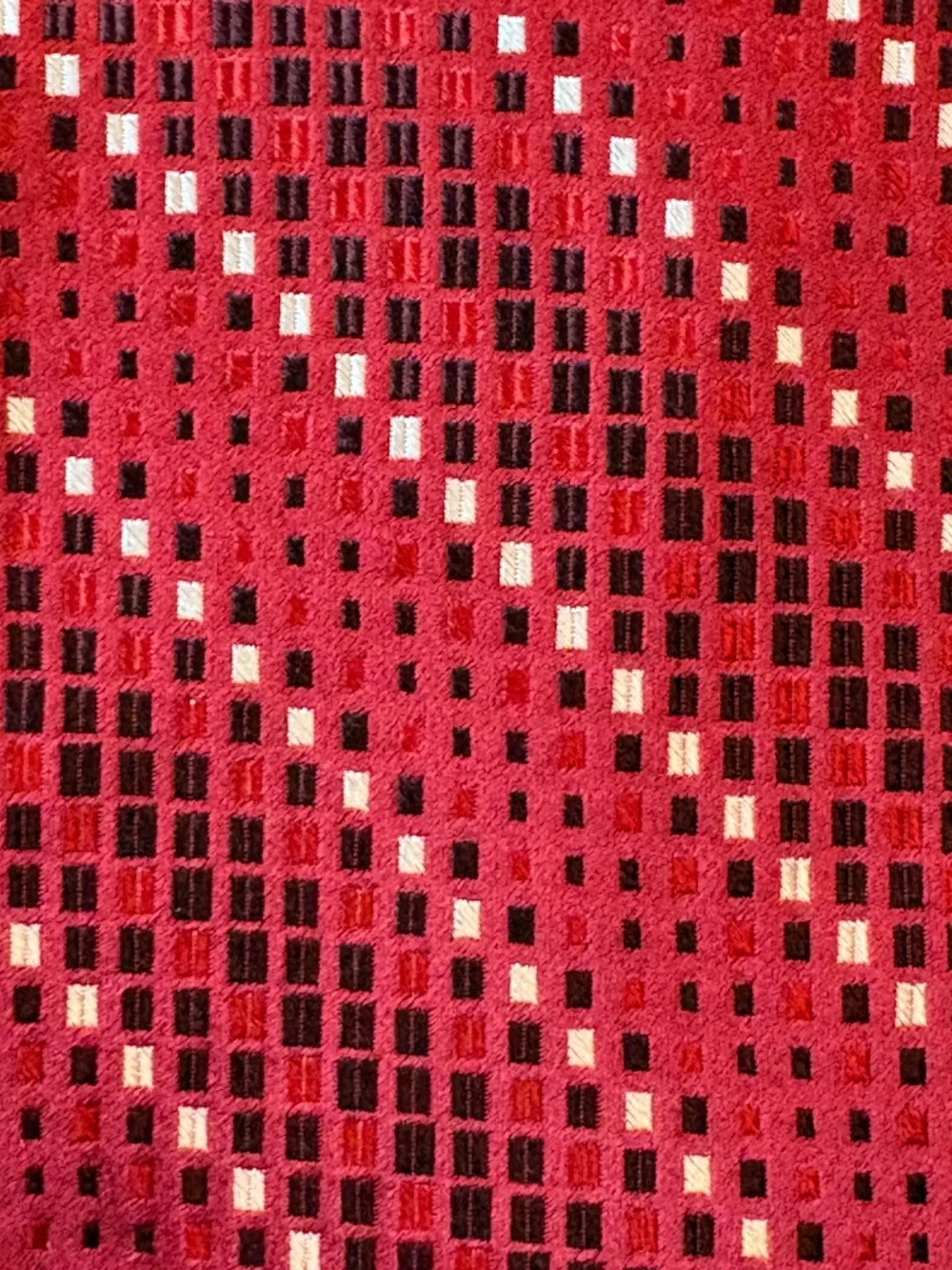 Jos. A. Bank Red Geometric Silk Tie - Made in Italy